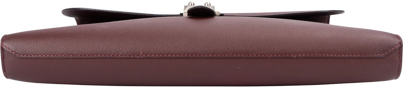 Hermès Rouge H Epsom Leather Sac à Dépêches 38 Handbag