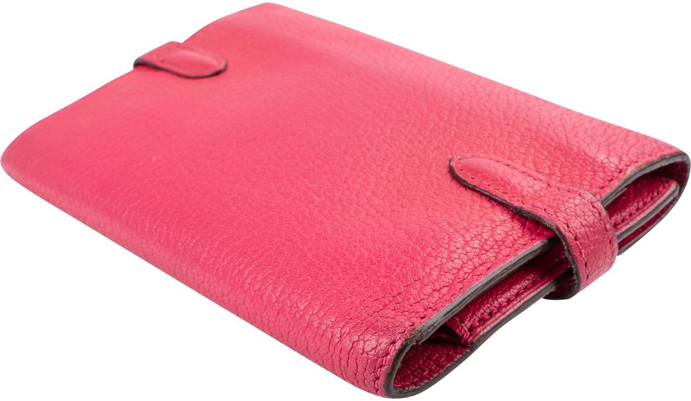 Hermès Pink Togo Leather Kelly 15 Wallet