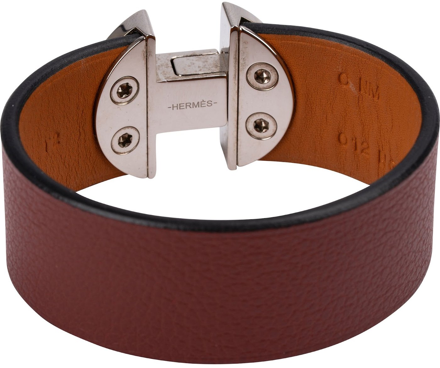 Hermès Leather Multicolor Emaille Clic Manchette Bracelet