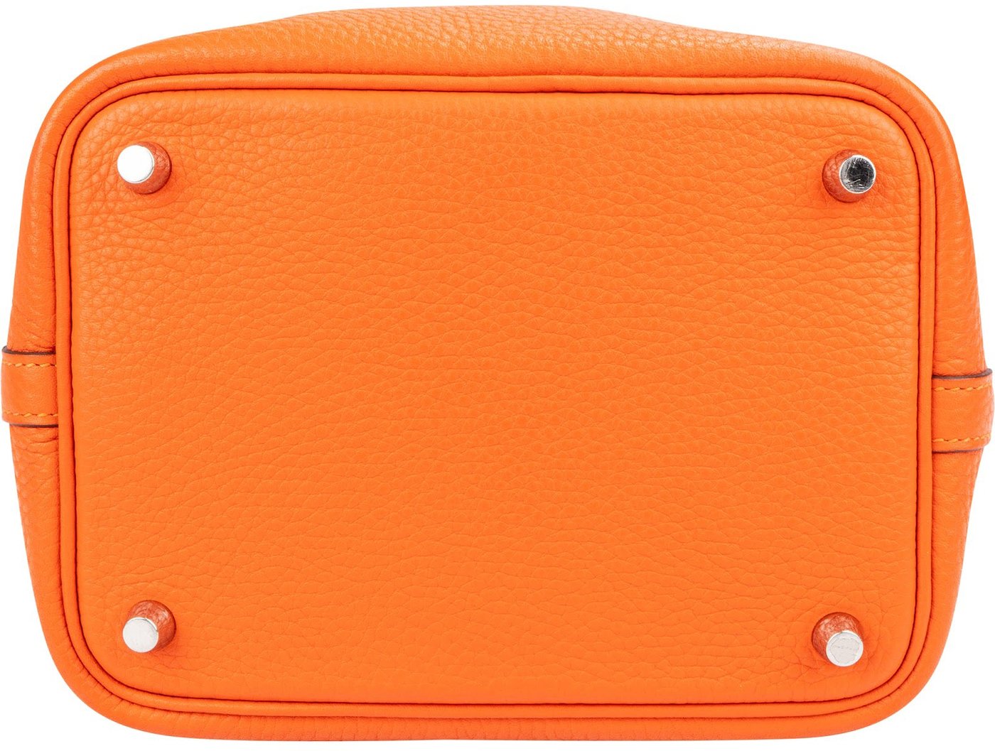 Hermès Tangerine Orange Taurillon Clemence Picotin Lock 18 (PM) Handbag