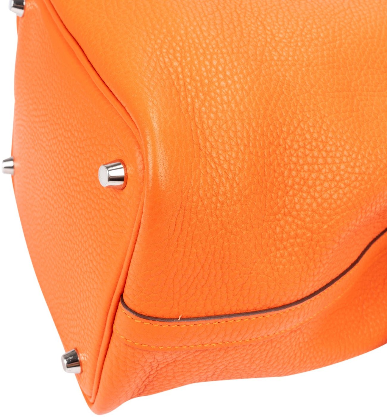 Hermès Tangerine Orange Taurillon Clemence Picotin Lock 18 (PM) Handbag