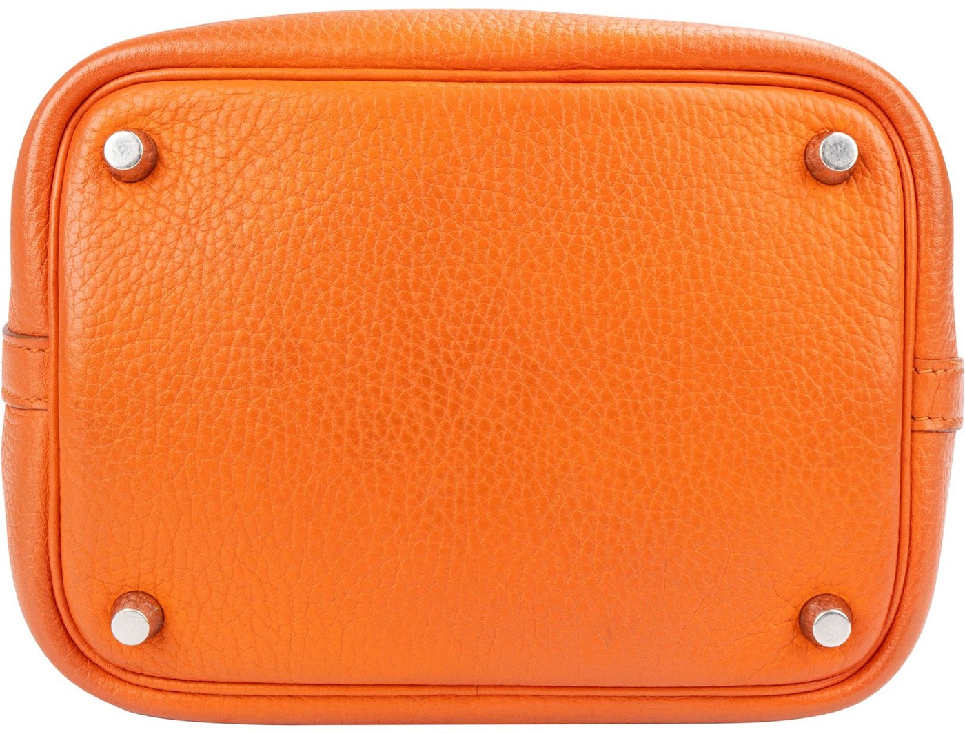 Hermès Potiron Orange Taurillon Clemence Picotin Lock 18 (PM) Handbag