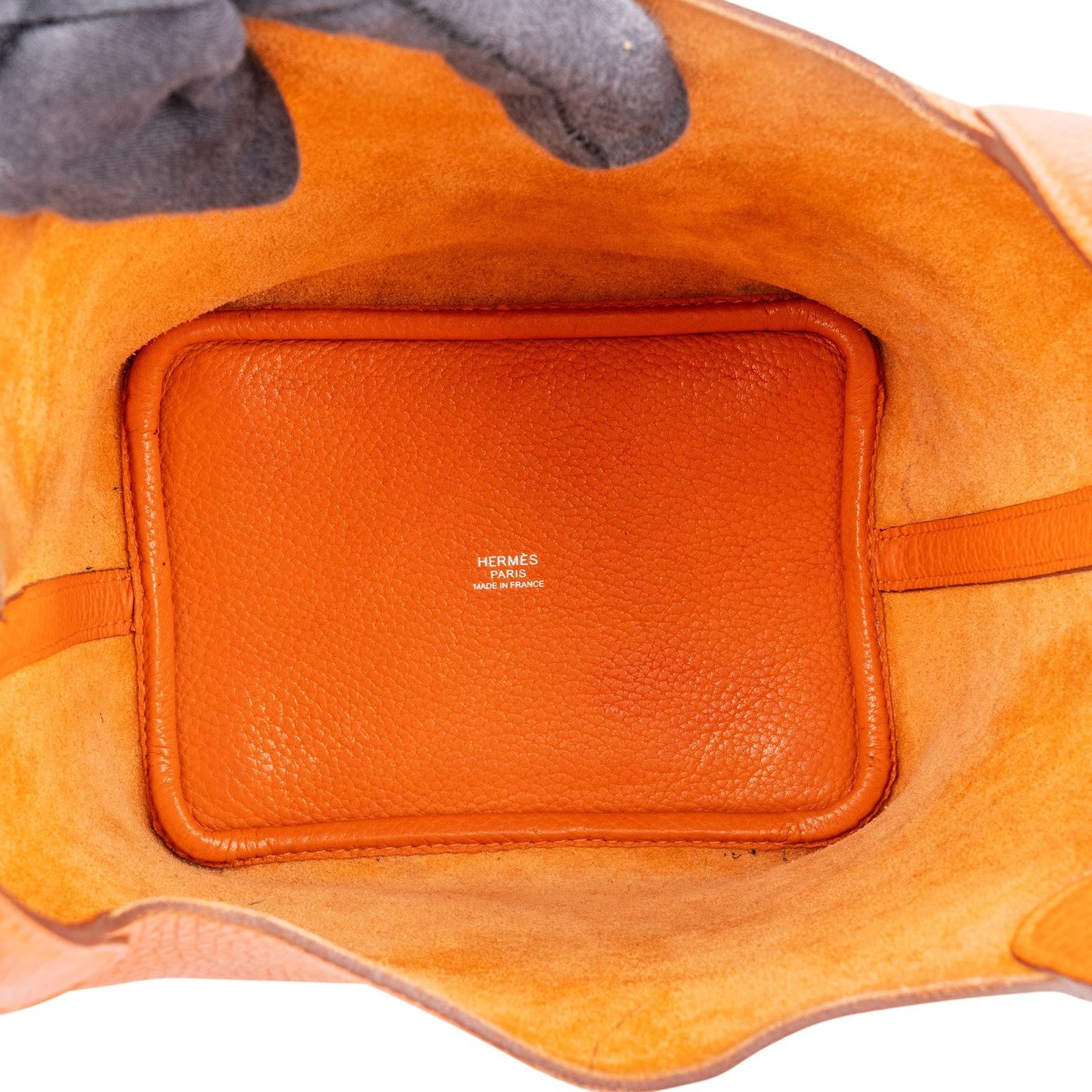 Hermès Potiron Orange Taurillon Clemence Picotin Lock 18 (PM) Handbag
