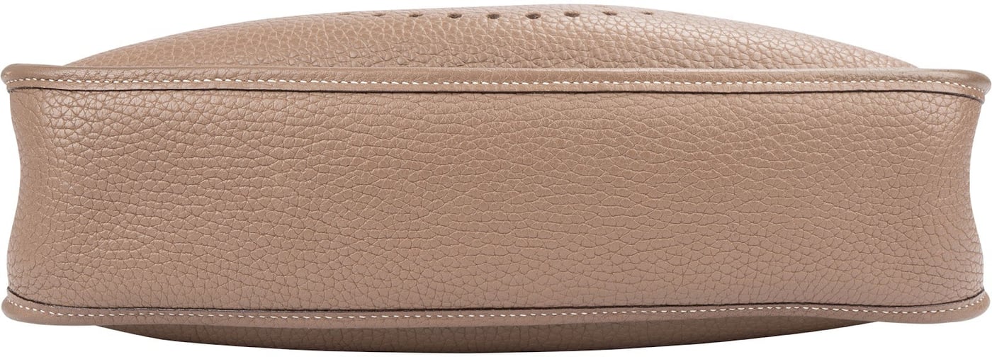 Hermès Argile Togo Leather Palladium Evelyne 29 Crossbody Bag