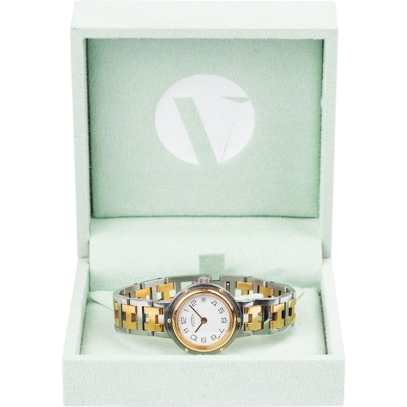 Hermès Two Tone Clipper Woman Watch