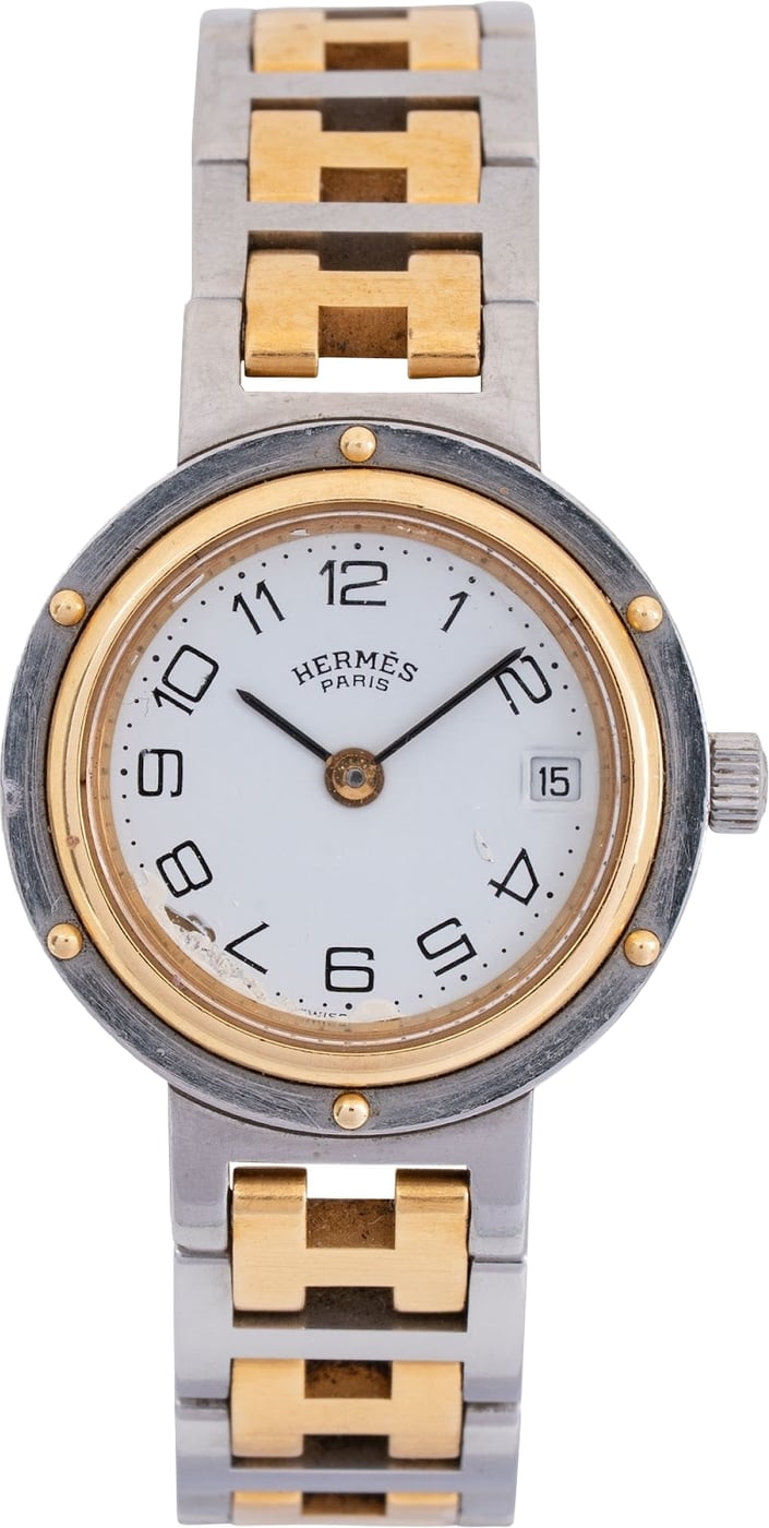 Hermès Two Tone Clipper Woman Watch