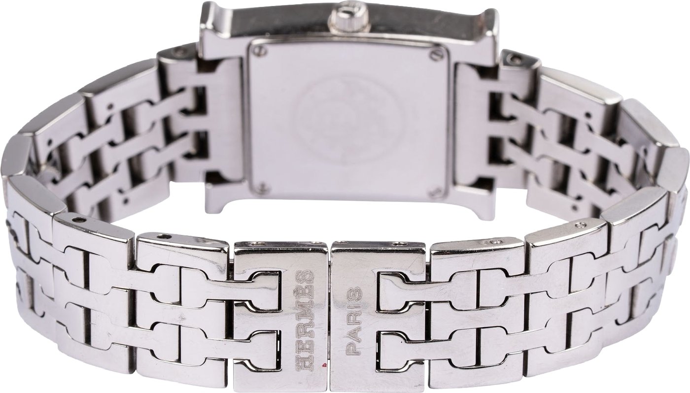Hermès Silver Tone Orange H Heure H HH.210 Women Watch
