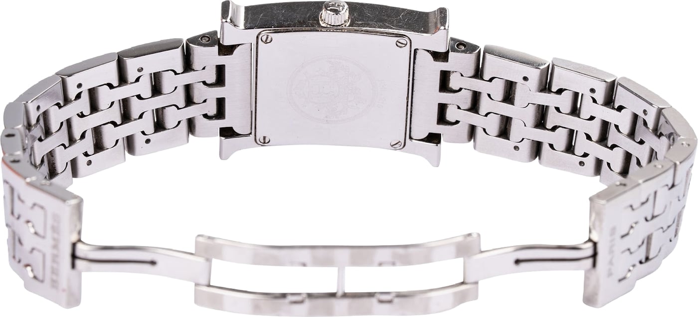 Hermès Silver Tone Orange H Heure H HH.210 Women Watch