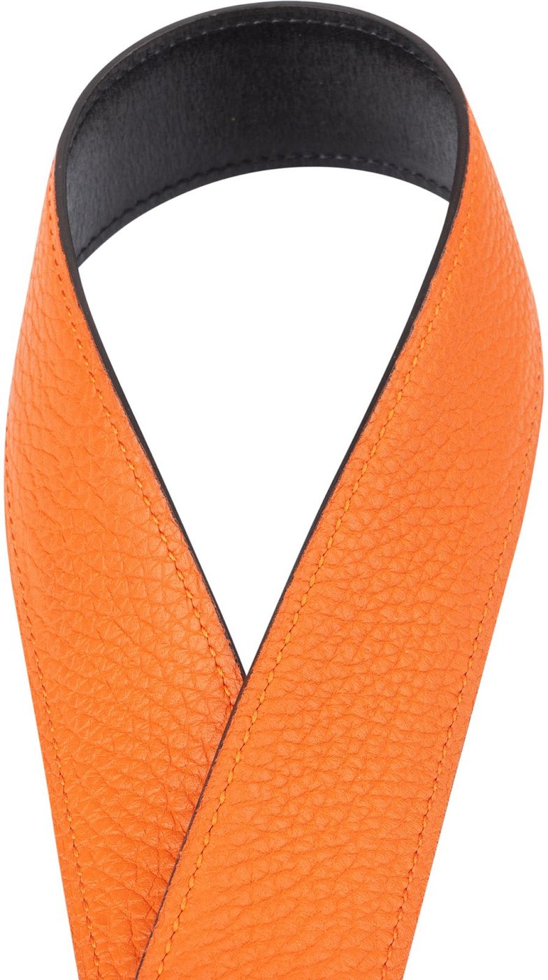 Hermès Reversible Leather Guilloche H Belt (85)