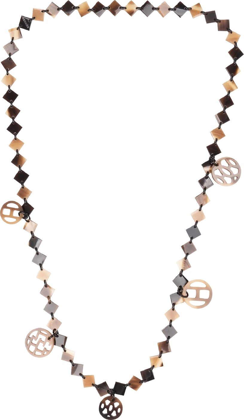 Hermès Buffalo Horn Vietnam Sautoir Necklace