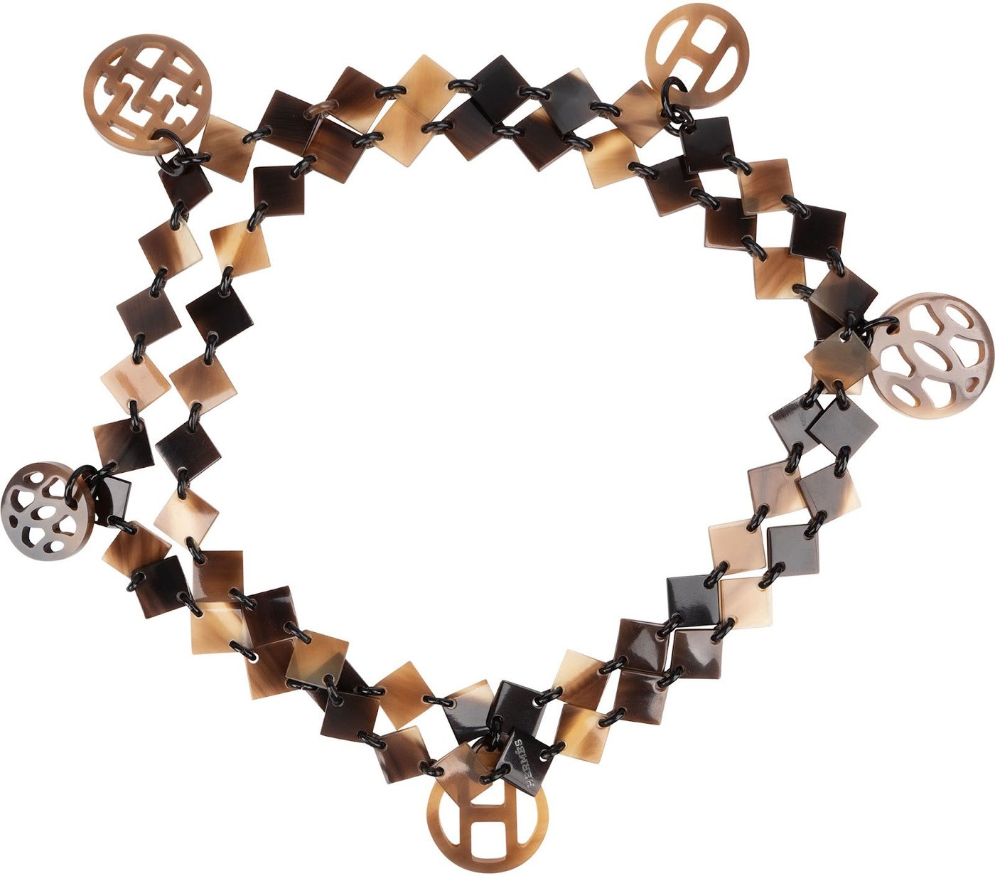 Hermès Buffalo Horn Vietnam Sautoir Necklace