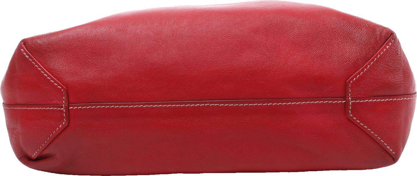 Hermès Double Sense 28 Veau Sikkim Shoulder Bag in Red Rosewood x Rouge Ash □O: 2011