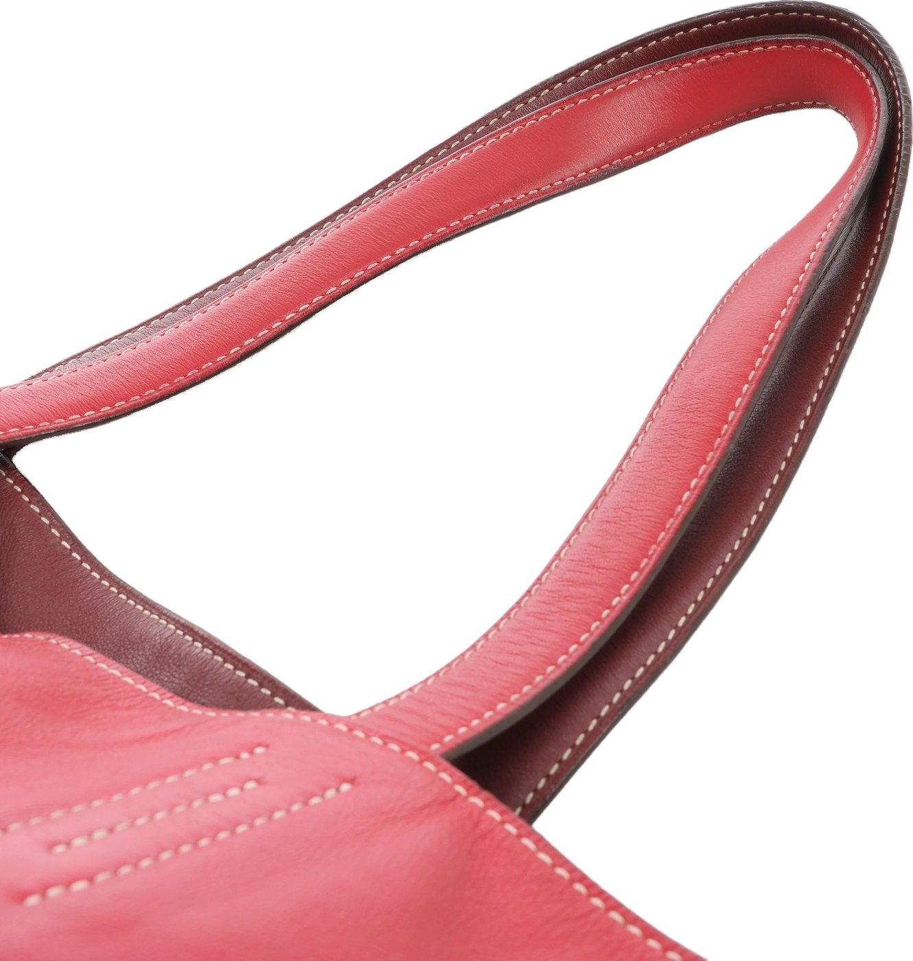 Hermès Double Sense 28 Veau Sikkim Shoulder Bag in Red Rosewood x Rouge Ash □O: 2011