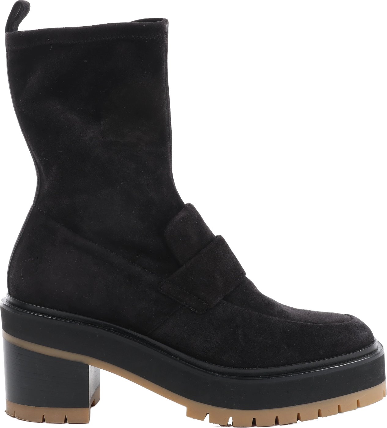Hermès Florence Suede Boots in Black 222045Z, Size EU 37