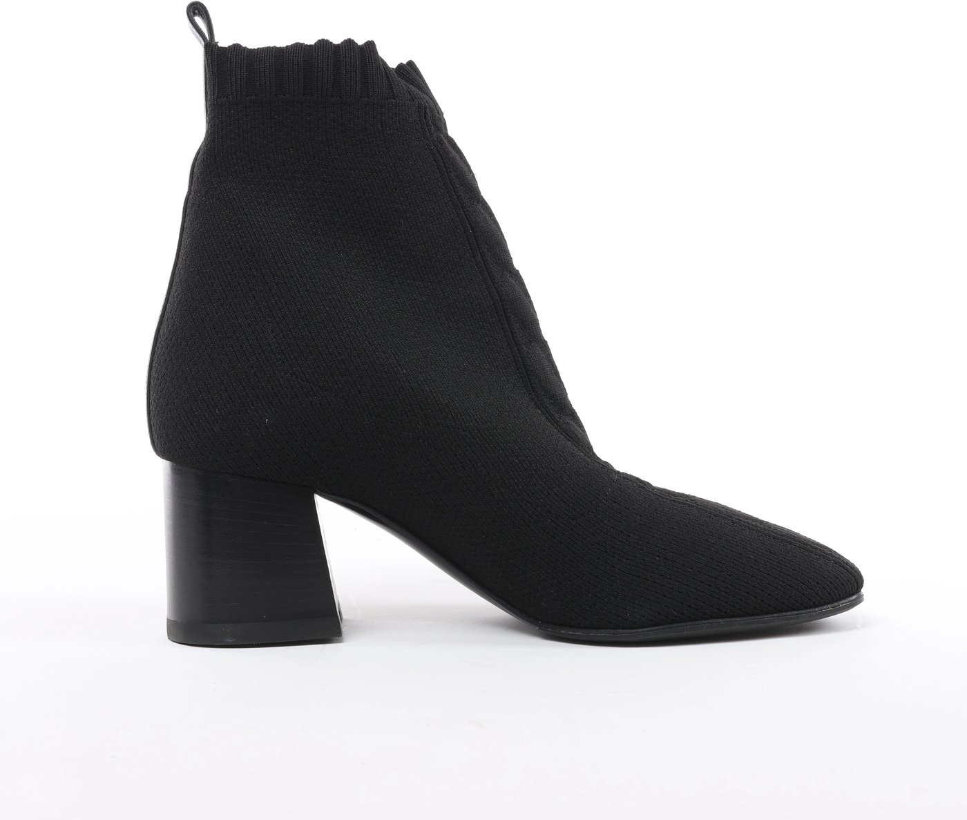 Hermès Volver Leather x Fabric Ankle Boots in Black 192034Z, Size EU 37