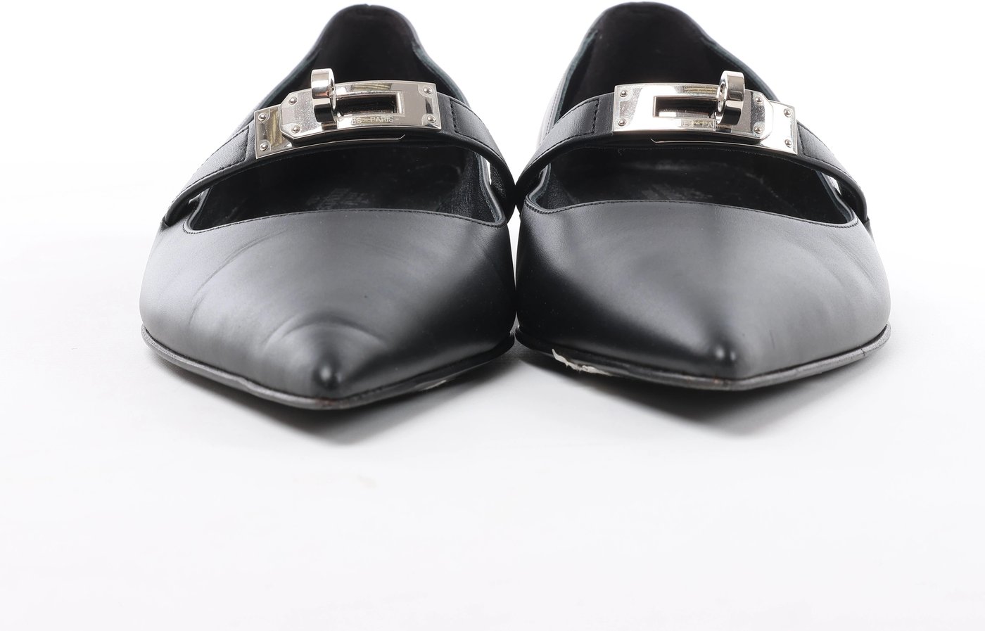 Hermès Kelly 25SS Leather Ballet Flat in Black 251002Z, Size EU 36