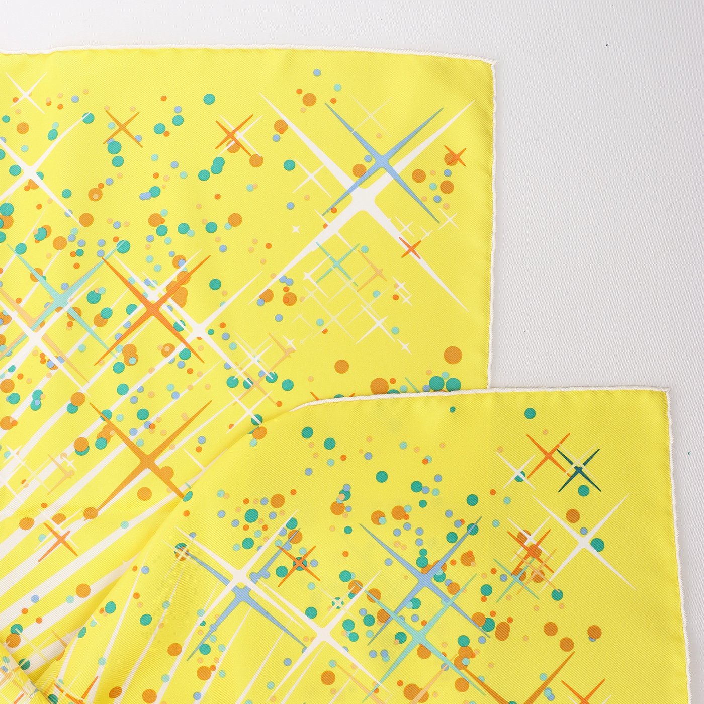 Hermès Carré 90 "Magic Kelly" Scarf Silk in Yellow