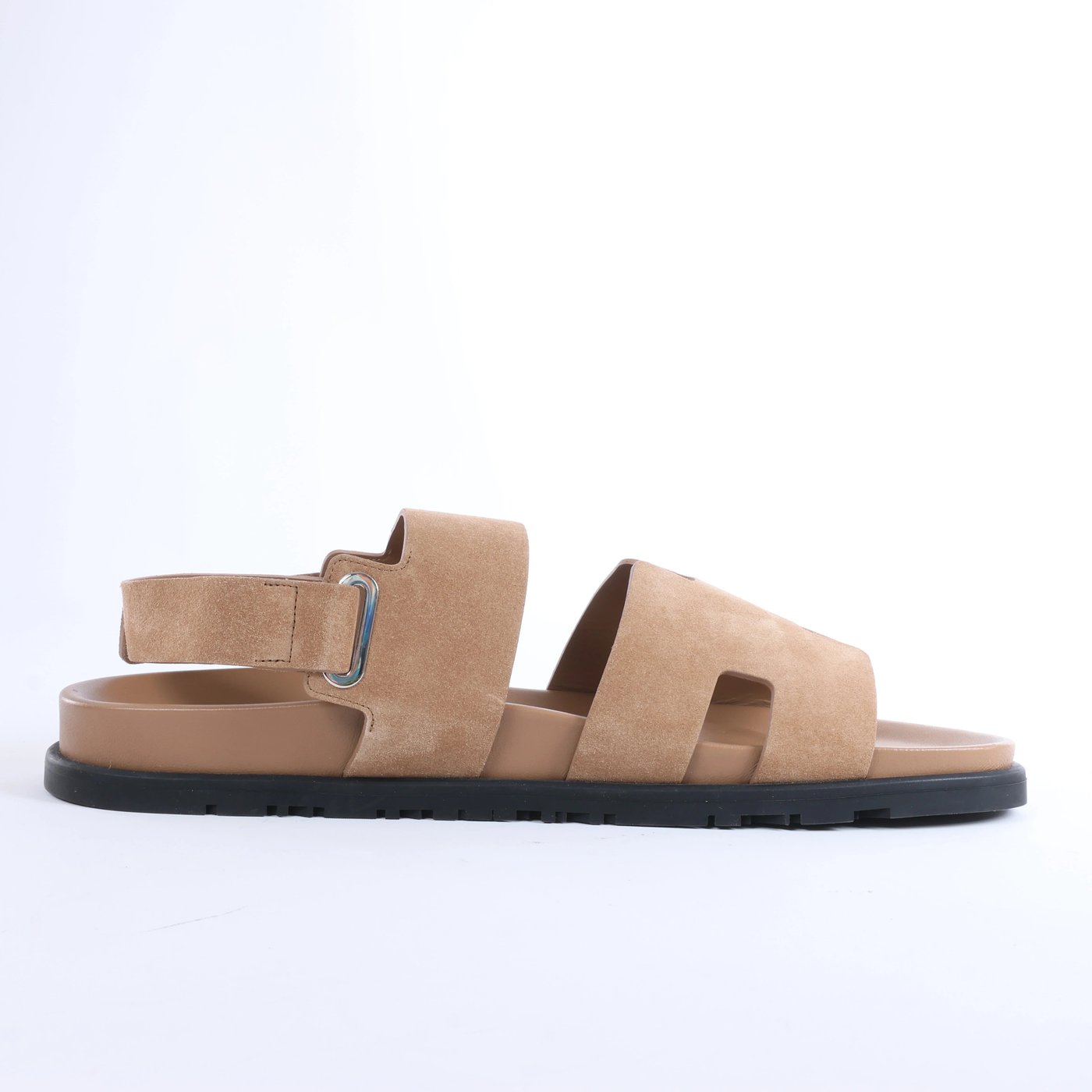 Hermès Genius Suede Sandals in Brown 191383Z, Size EU 45