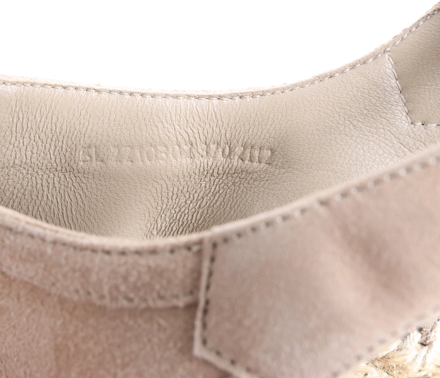 Hermès Suede Wedge Sole Espadrilles Sandals in Beige SL221030Z, Size EU 37