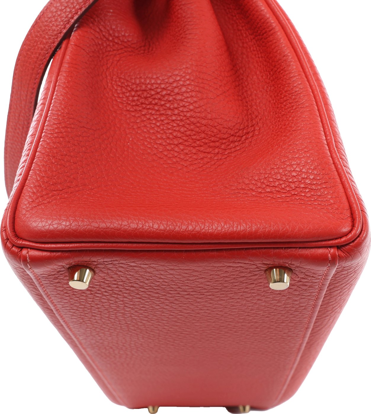 Hermes Kelly 40 Le Tournay Taurillon Clemence 2Way Handbag in Red □P:2012