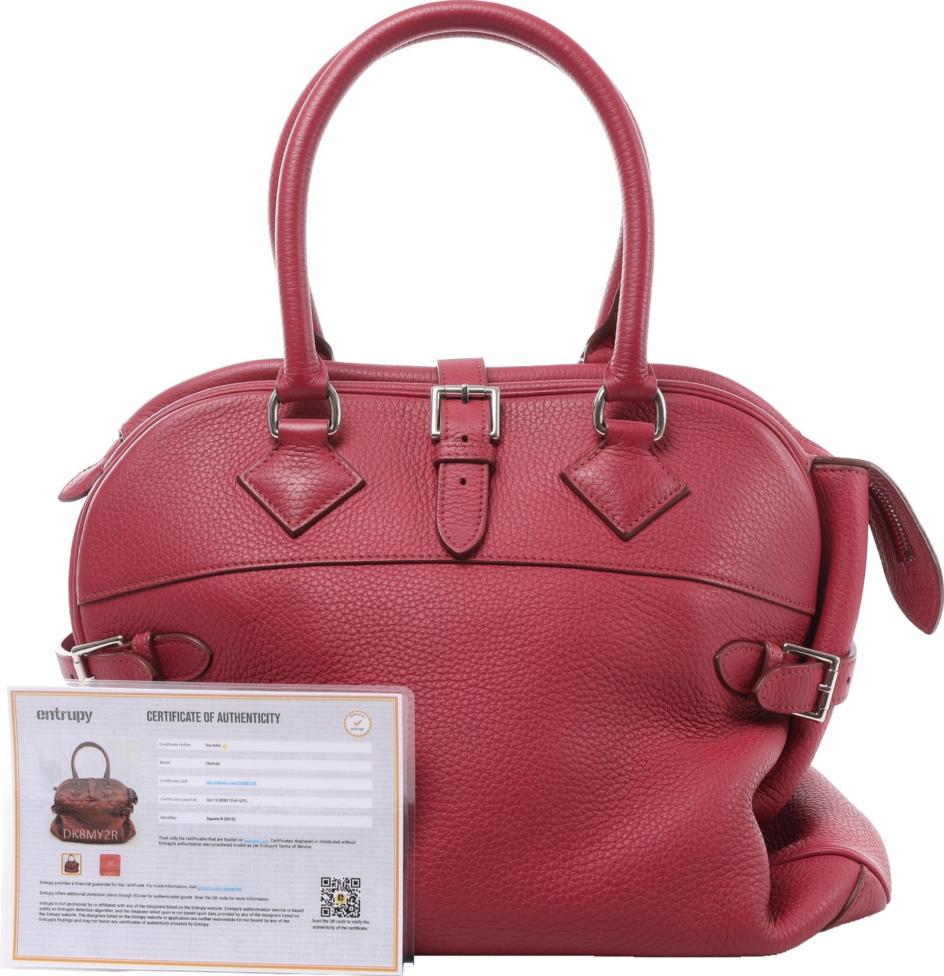 Hermès Atlas 35 Taurillon Clemence Handbag in Bois de Rose □N:2010