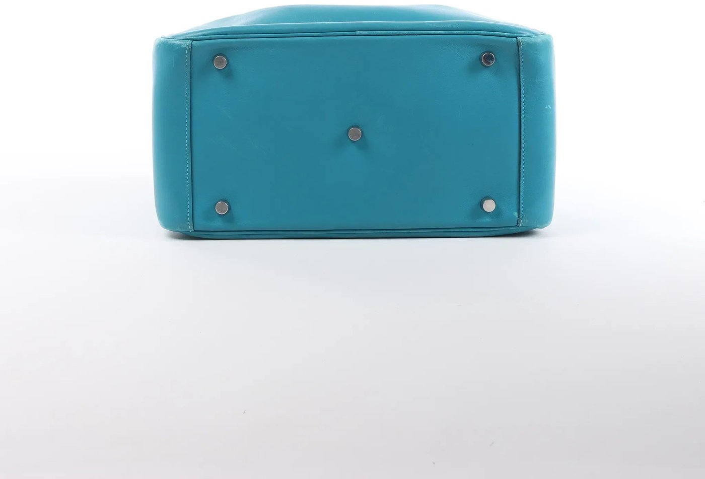 Hermes Lindy 30 Veau Swift 2Way Handbag in Turquoise □K: 2007