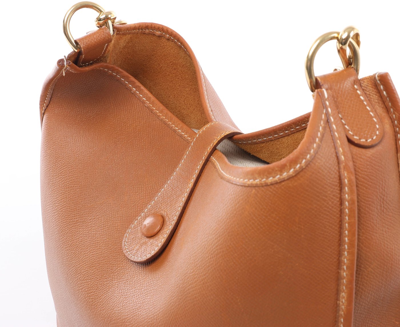 Hermès Evelyn I 33 GM Cushbell Leather Shoulder Bag in Brown ○Y:1995