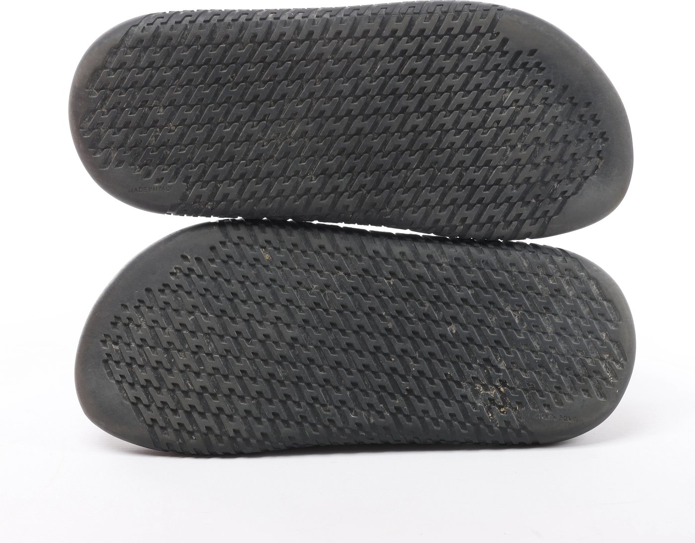 Hermès Doha Leather Sandals 39 Unisex Black 212888Z