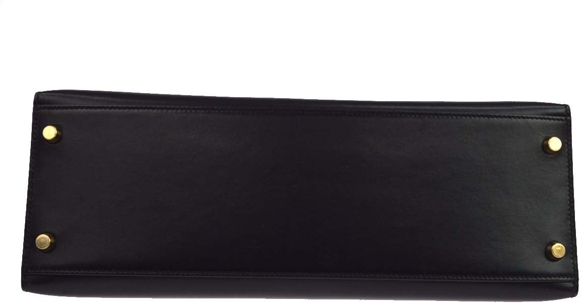 Hermes Kelly Black Box Calf with Gold Hardware 32