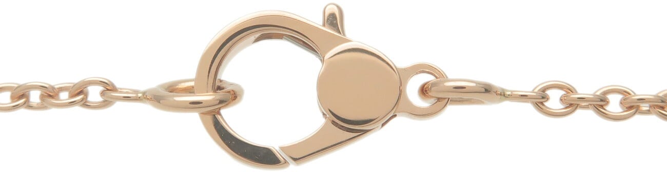 Hermes Finesse Pendant 18K Rose Gold and Diamonds