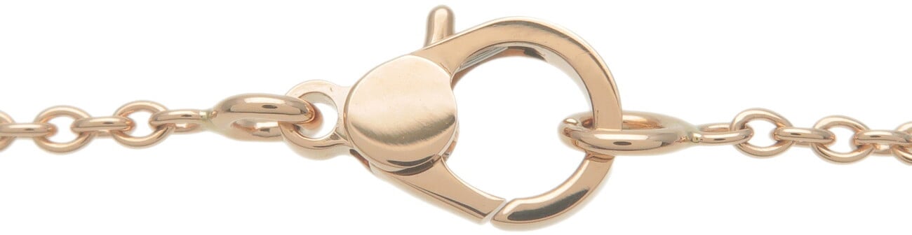 Hermes Finesse Pendant 18K Rose Gold and Diamonds