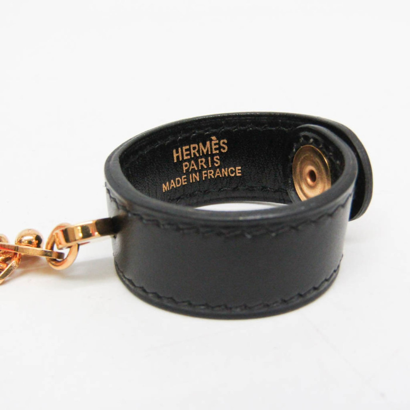 Hermes Vintage Glove Holder Leather with Metal