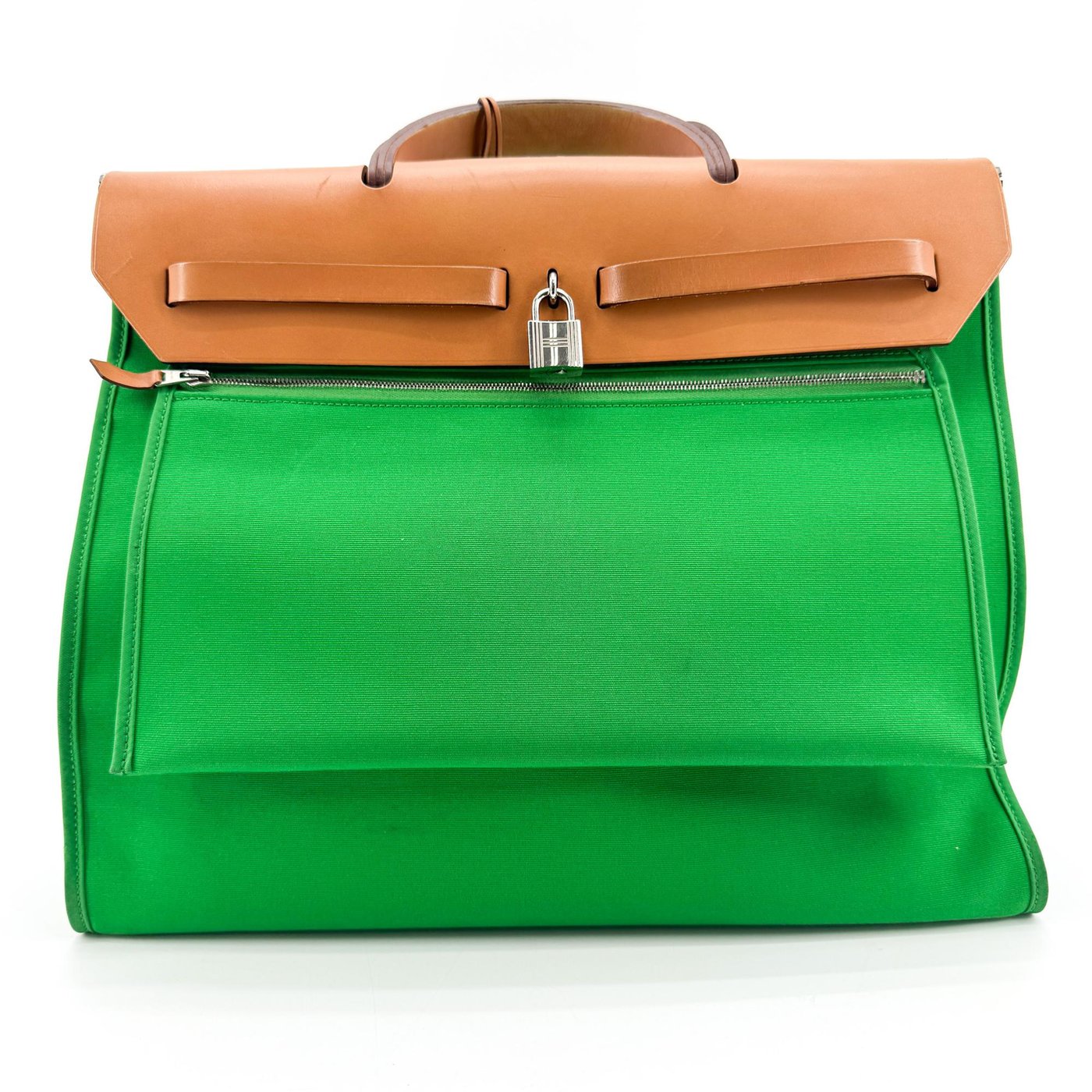 Hermes Herbag Toile and Leather PM