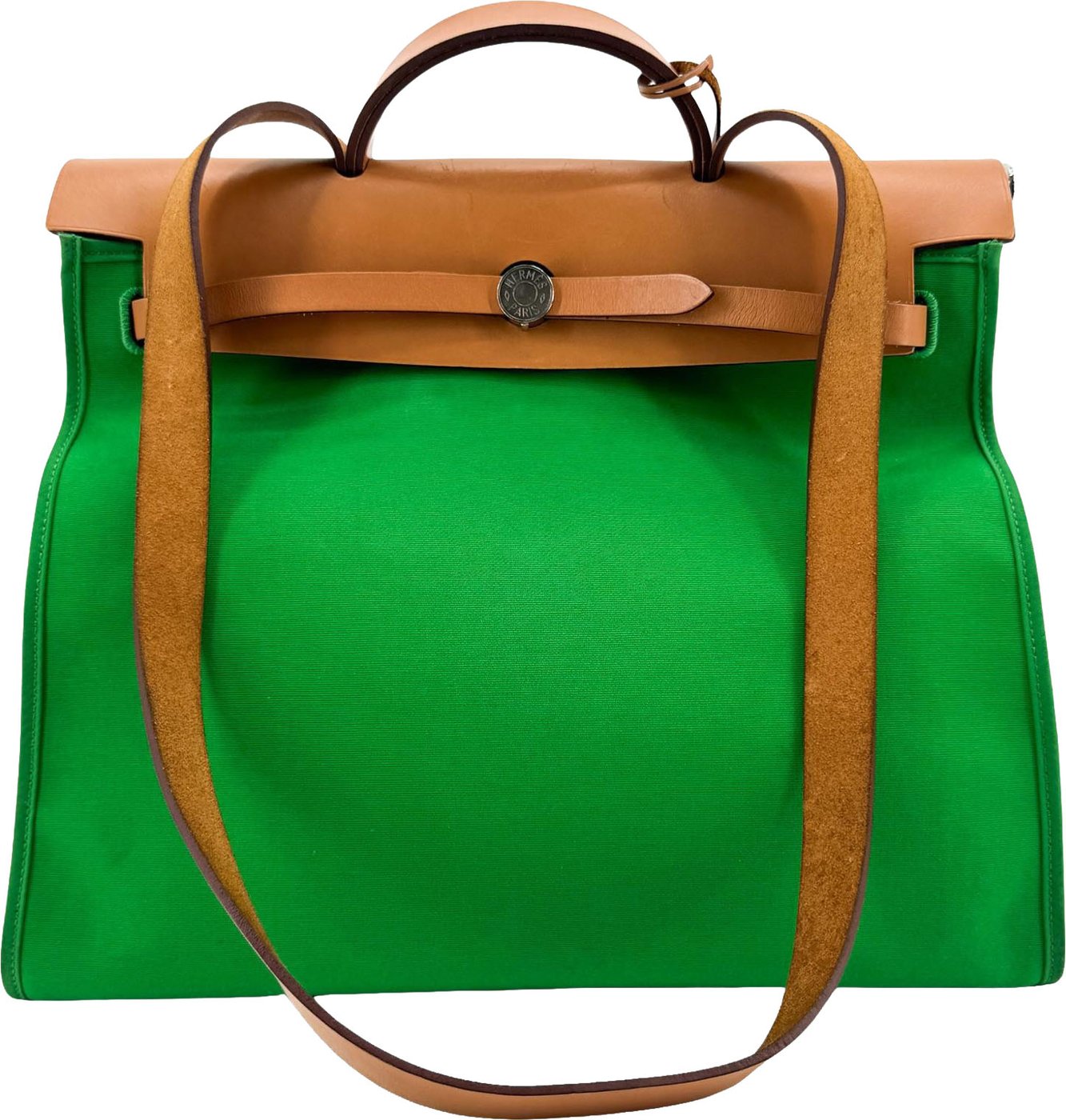 Hermes Herbag Toile and Leather PM