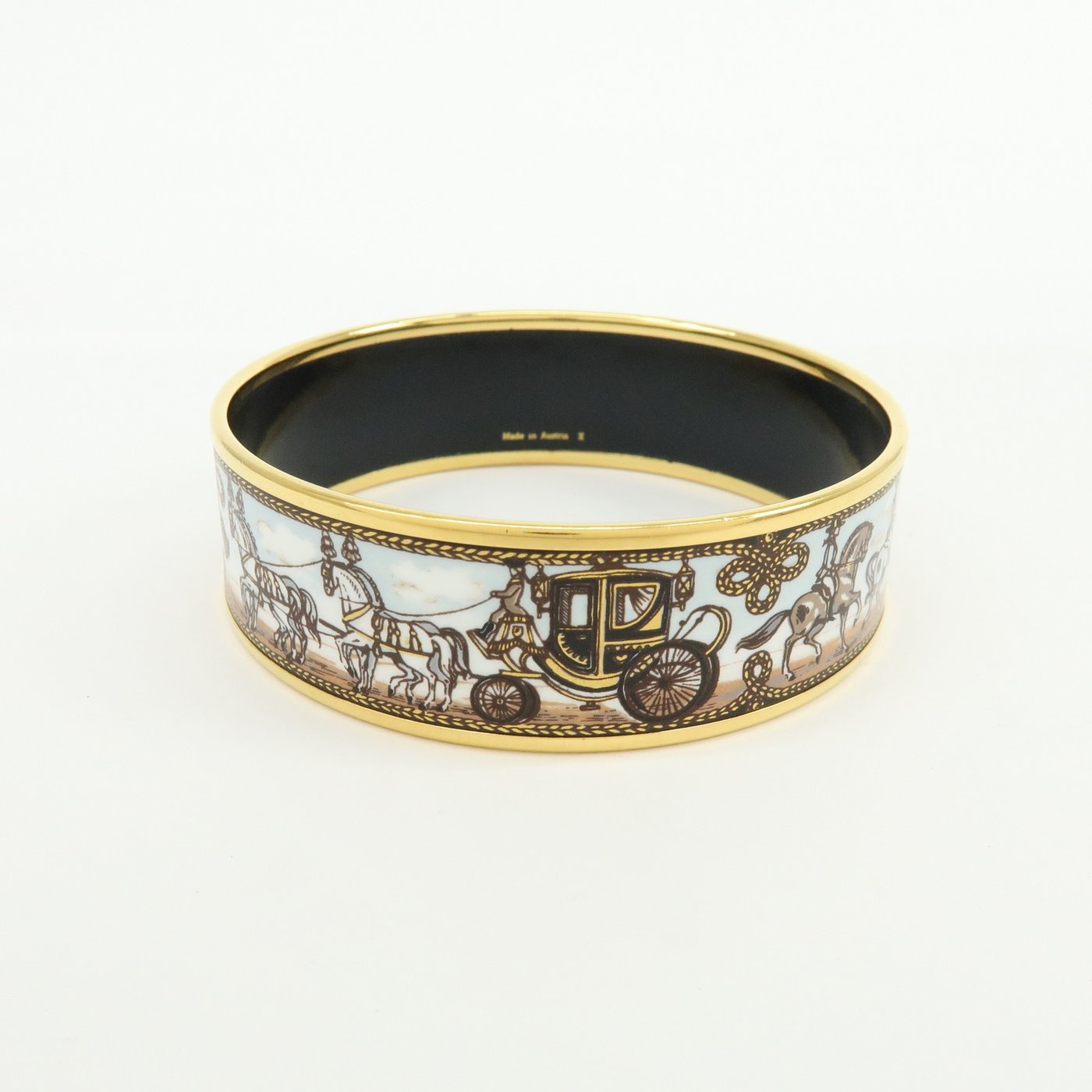 Hermes Caleche Bangle Enamel Wide
