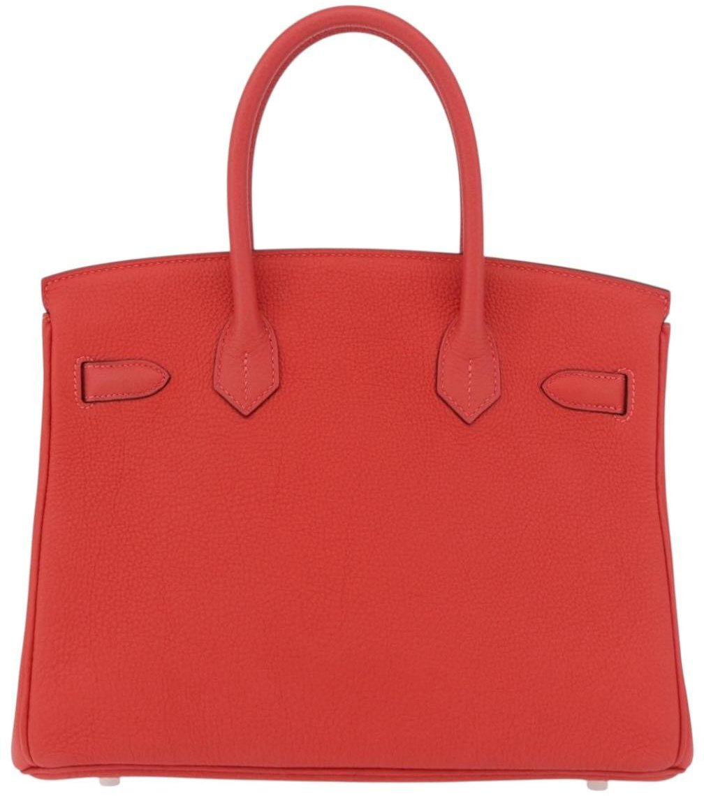 Hermes Birkin Red Togo with Palladium Hardware 30
