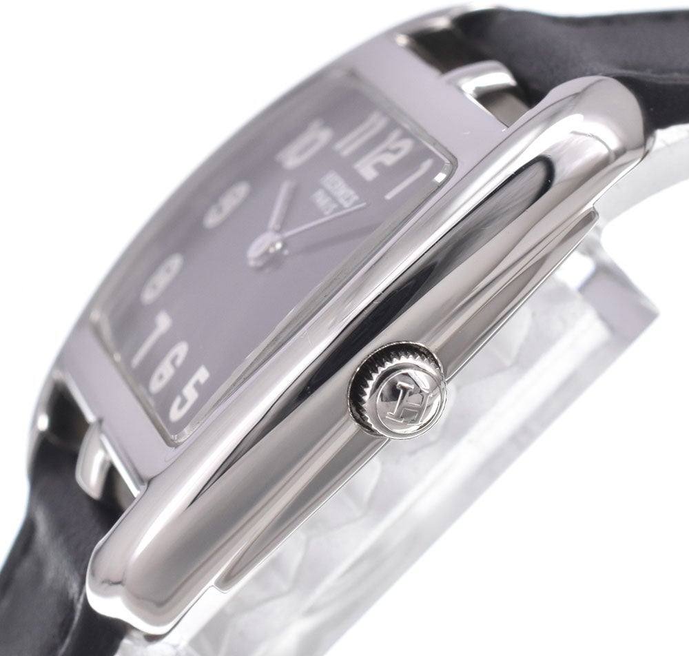Hermes Cape Cod Quartz Stainless Steel and Leather 29