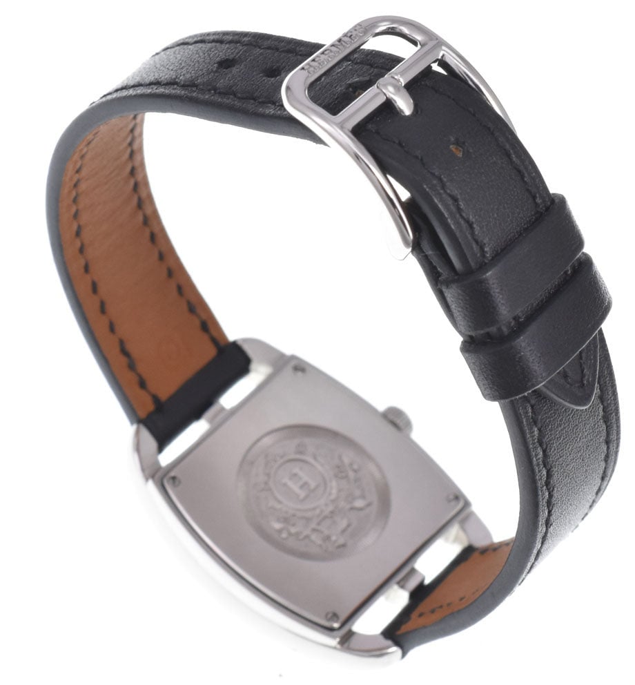 Hermes Cape Cod Quartz Stainless Steel and Leather 29