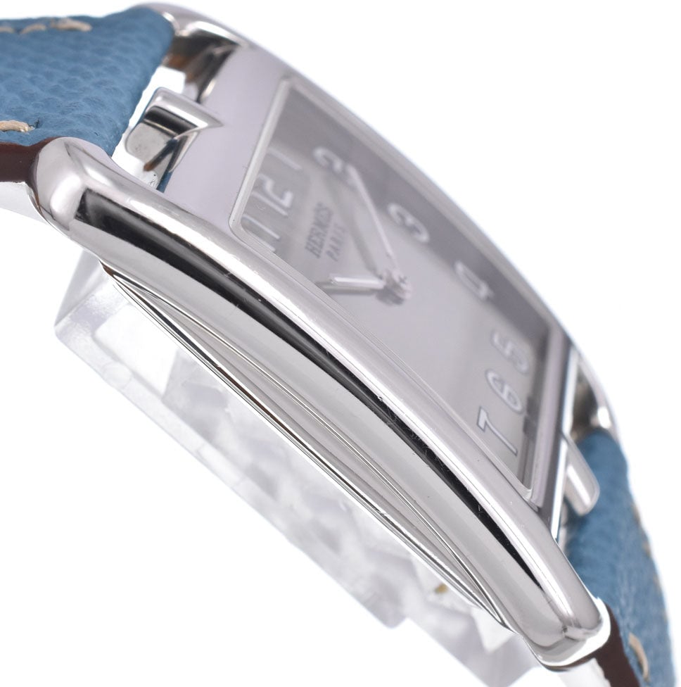 Hermes Cape Cod Quartz Stainless Steel and Leather 33