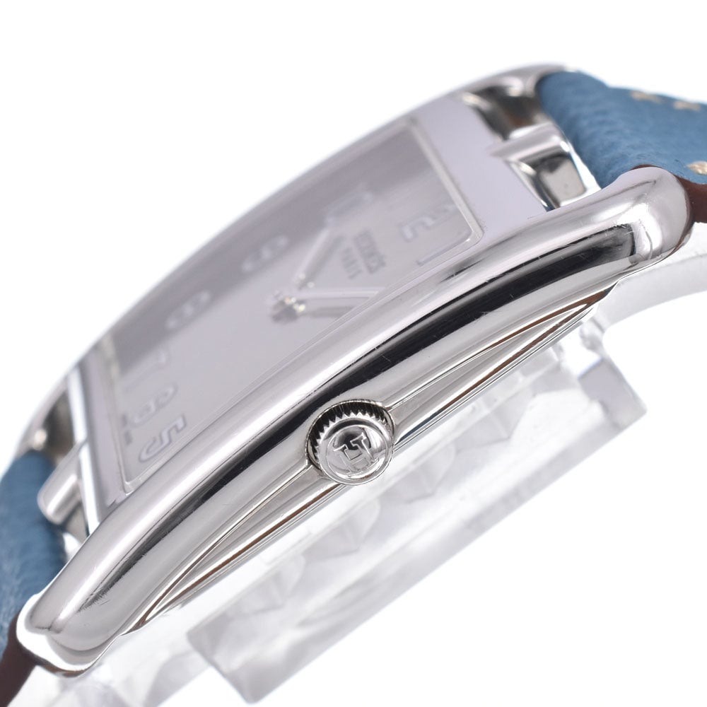 Hermes Cape Cod Quartz Stainless Steel and Leather 33