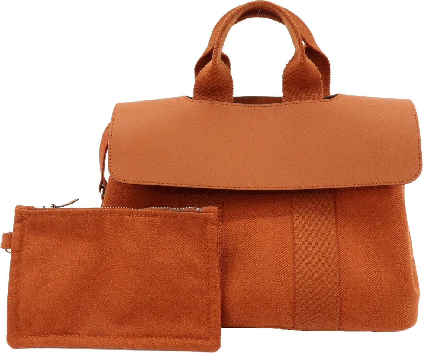 Hermes Valparaiso Toile and Leather PM