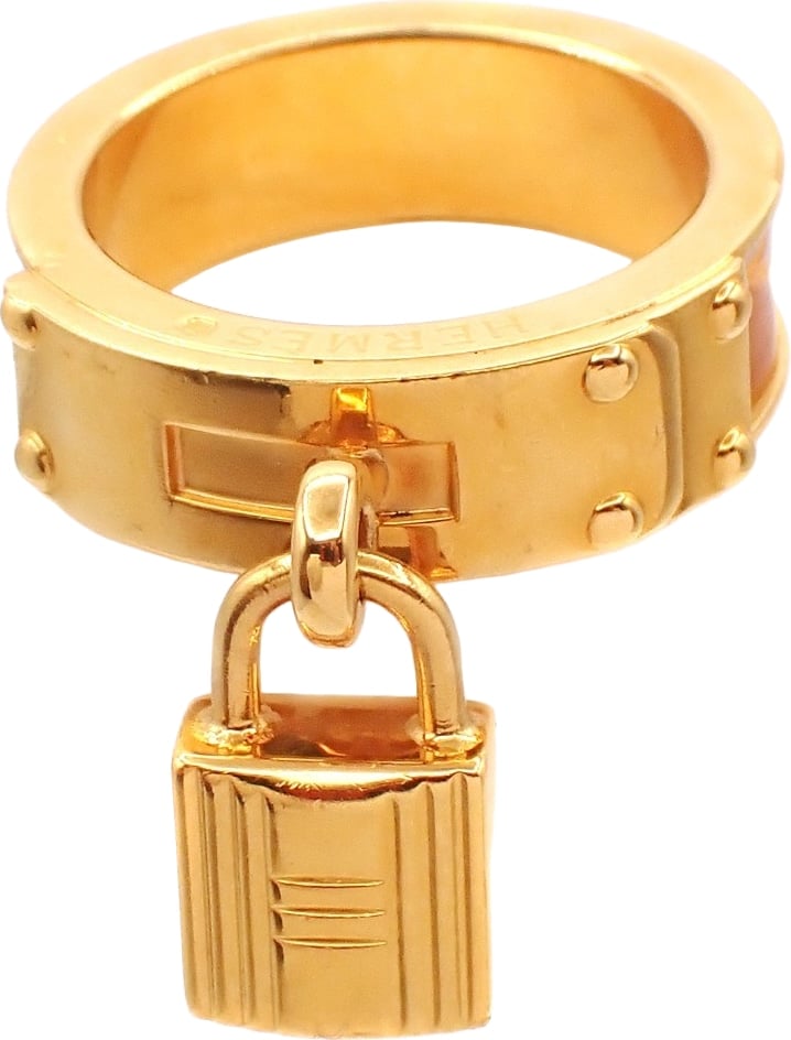 Hermes Kelly Gavroche Gold plated and Leather