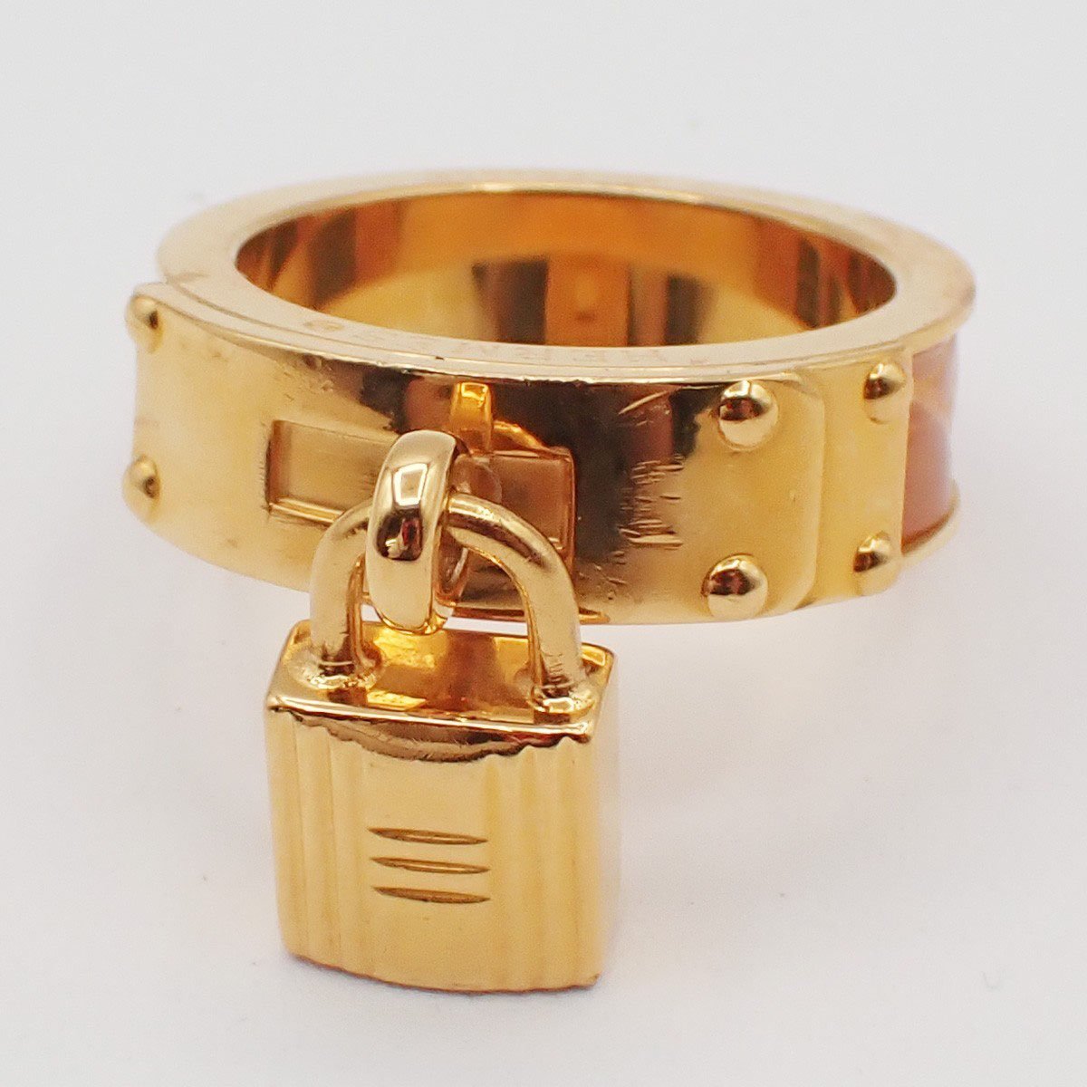 Hermes Kelly Gavroche Gold plated and Leather