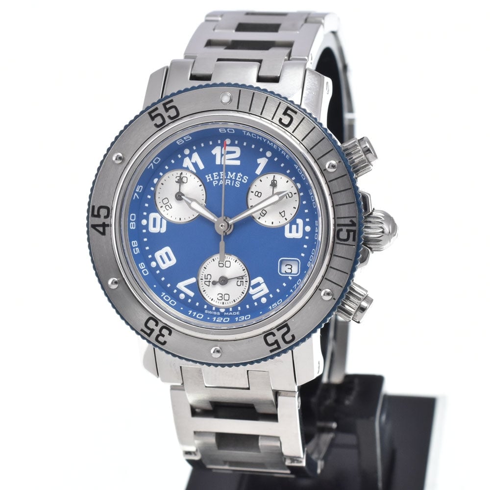Hermes Clipper Diver Quartz Stainless Steel 28