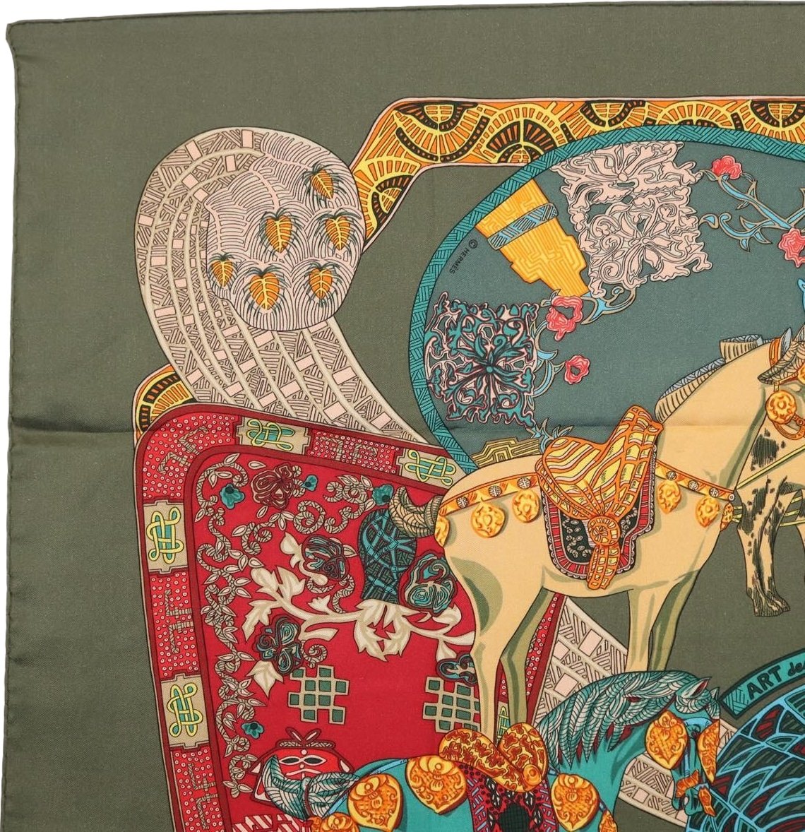 Hermes Carré 90 Silk multicolor