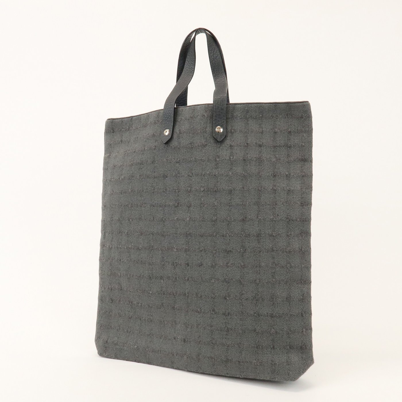 Hermes Ahmedabad Woven Leather and Canvas GM