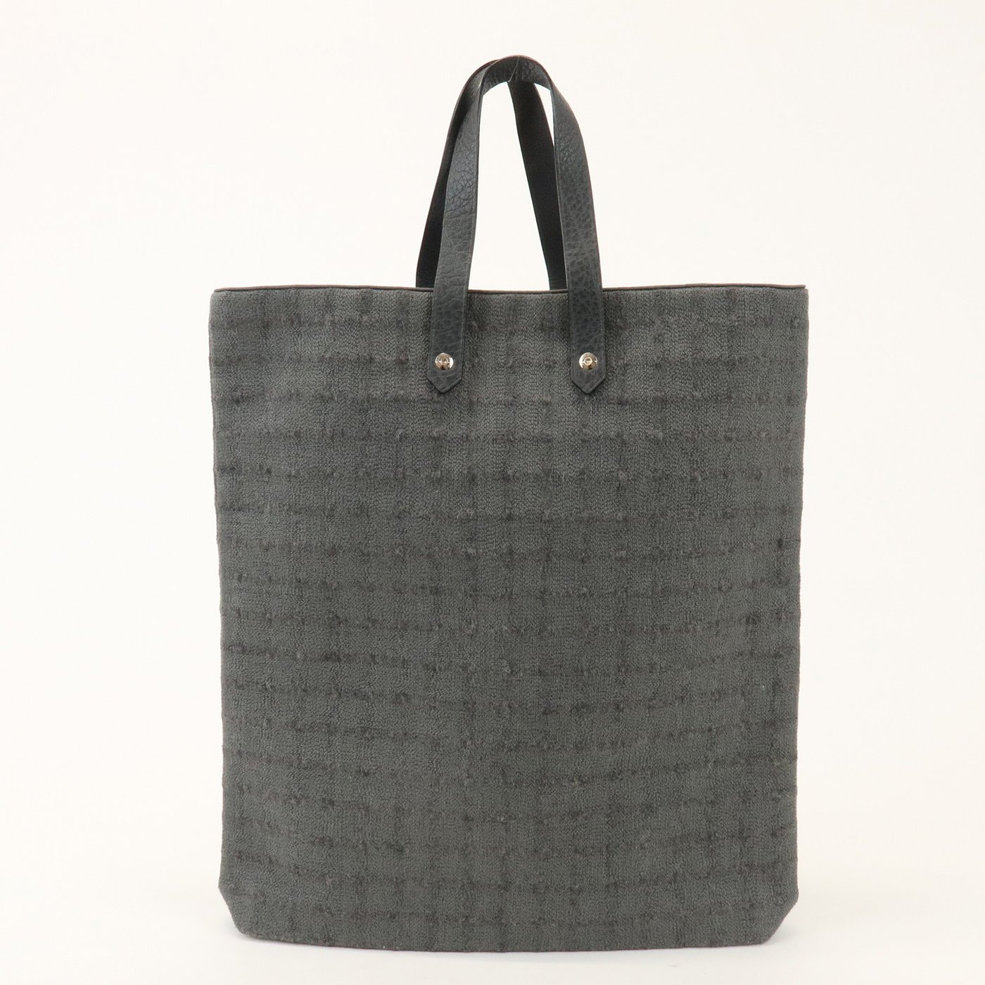 Hermes Ahmedabad Woven Leather and Canvas GM