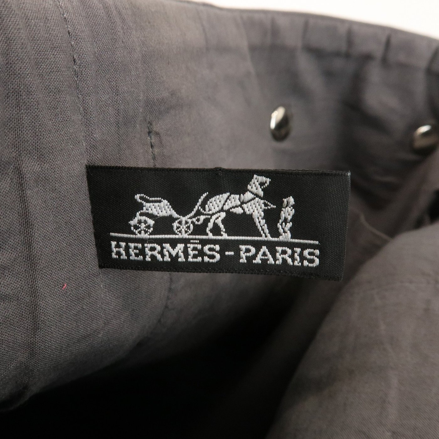 Hermes Ahmedabad Woven Leather and Canvas GM