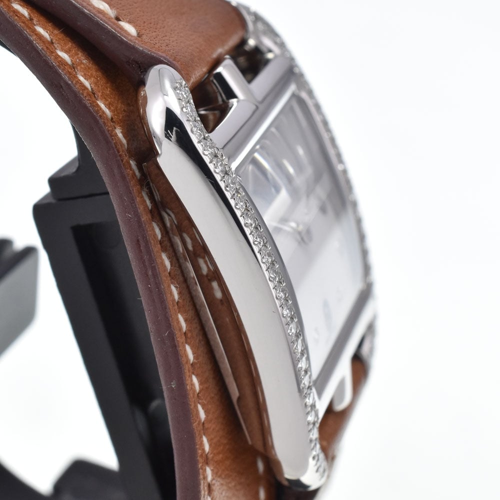 Hermes Cape Cod Double Tour Quartz Stainless Steel and Leather 23