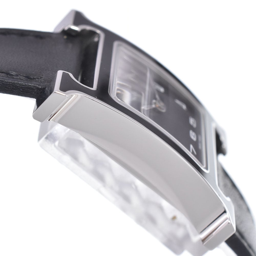 Hermes Heure H Quartz Plated Metal and Leather 21